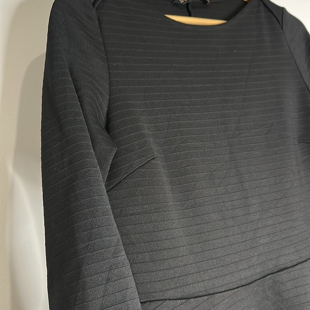 Zara Fit &‎ Flare Black Dress Large - Picture 8 of 8